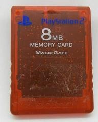 Sony Playstation 2 (PS2) 8MB Memory Card Clear Red [Loose Game/System/Item]